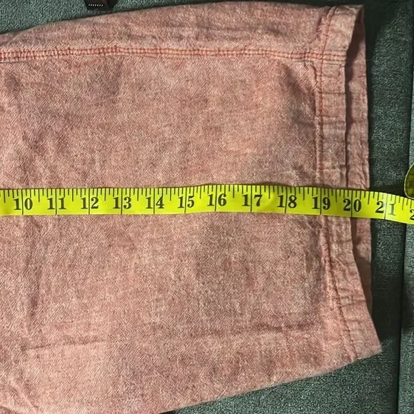 Express Linen Blend Shorts Red Men's Size 38 - Picture 8 of 9